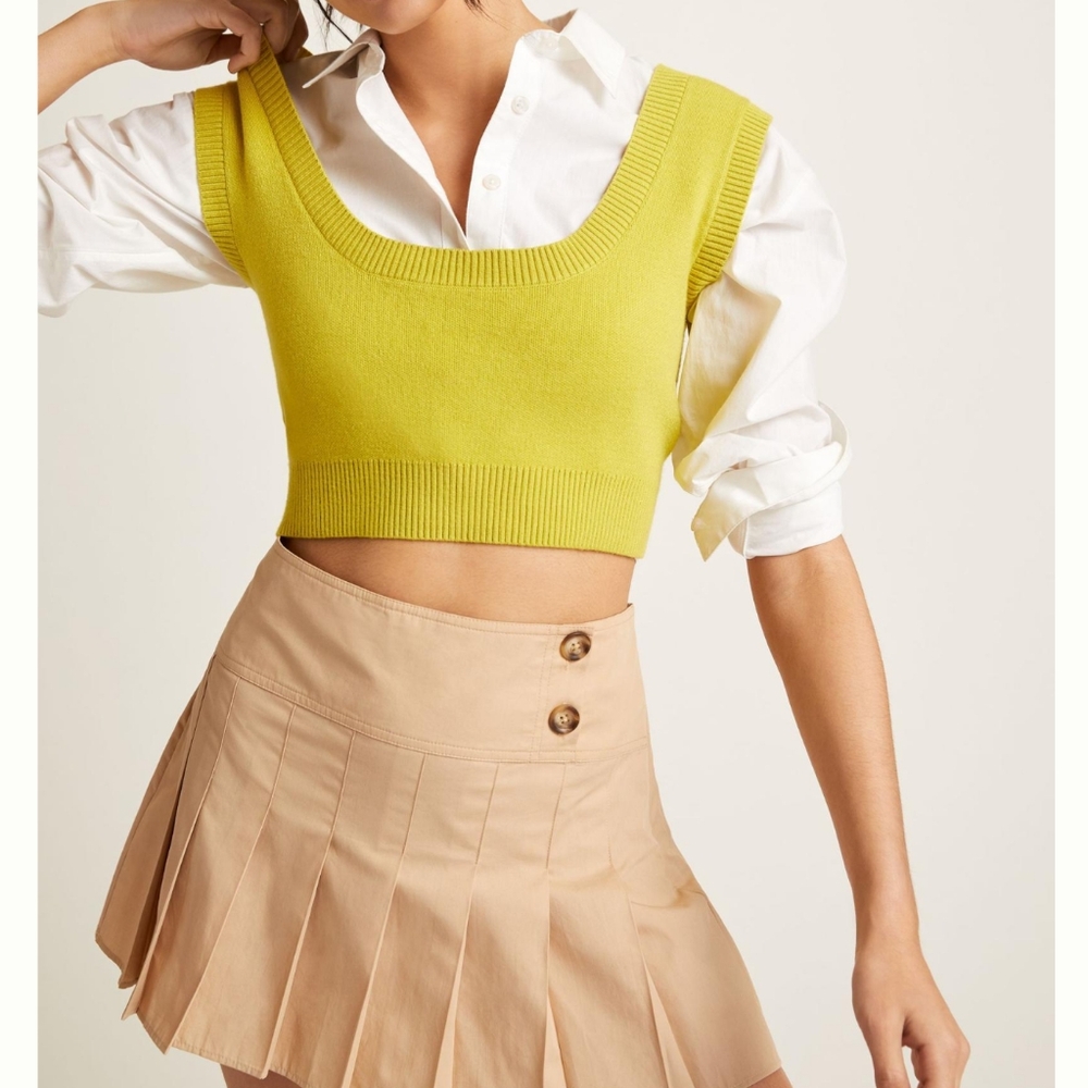 Anthropologie Cropped Sweater Vest